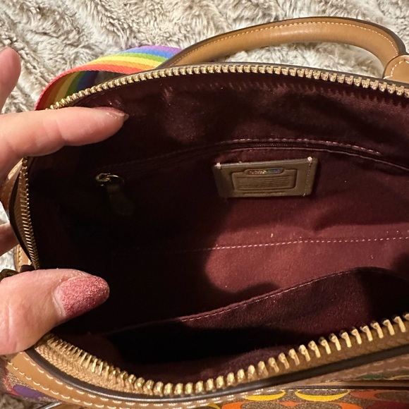 Coach Rainbow Signature Satchel - Picture 3 of 3